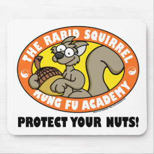 Tapis de souris rabique de Kung Fu d'écureuil