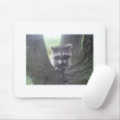 Tapis De Souris Raccoon dans l'arbre (Avec souris)