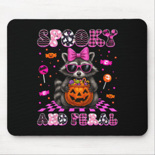 Tapis De Souris Raccoon éffrayant Et Feral Cut Costumes Halloween