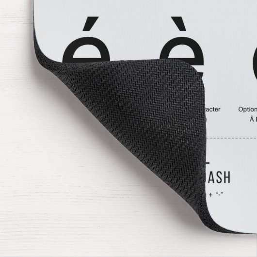 Tapis De Souris Raccourcis de caractères spéciaux MAC Pad souris (Coin)