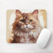Tapis De Souris Race de chat Selkirk Rex (Avec souris)