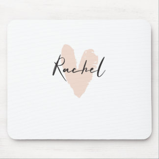 Tapis De Souris Rachel Nom du coeur Graphique
