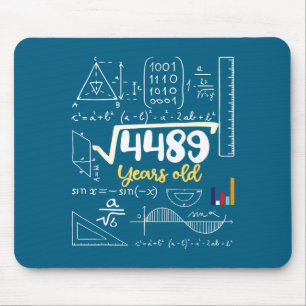 Tapis De Souris Racine Carrée Ans Vieux Sept Professeur 67 Six 7 6
