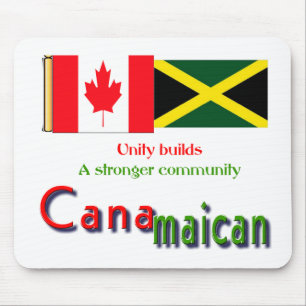 Tapis De Souris racines jamaïcaines-canadiennes