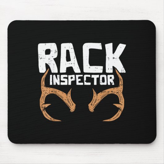 Tapis De Souris Rack Inspector Funny Deer Elk Buck Bow Hunting Hun (Devant)