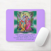 Tapis De Souris Radha et Krishna Mousepad (Avec souris)