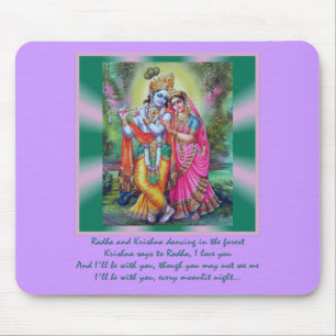 Tapis De Souris Radha et Krishna Mousepad