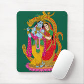 Tapis de souris Radha Krishna (Avec souris)