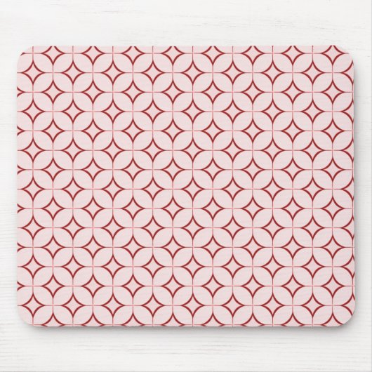 Tapis De Souris Radiance rétro Mousepad, Rouge foncé (Devant)