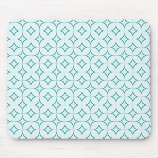 Tapis De Souris Radiance rétro Mousepad, Turquoise (Devant)