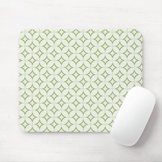 Tapis De Souris Radiance rétro Mousepad, Vert olive (Avec souris)