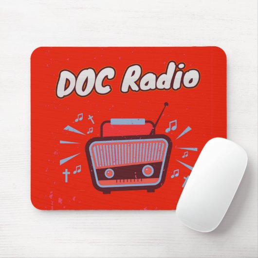 Tapis De Souris Radio DOC - Plaque de souris (Avec souris)