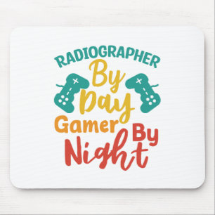 Tapis De Souris Radiographe Par Joueur De Jour Par Nuit
