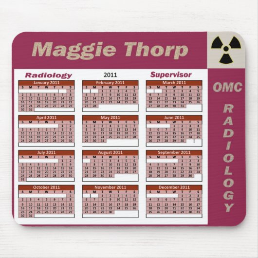 Tapis De Souris Radiologie Mousepad superbe de Maggie Thorp (Devant)