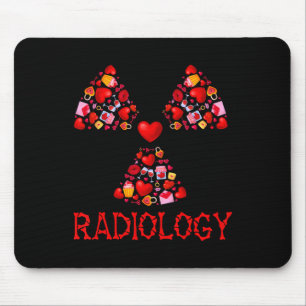Tapis De Souris Radiologie Saint-Valentin Cœurs Mignon Radiologue