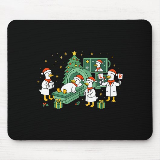Tapis De Souris Radiology Funny Goose Ct Scan Christmas Xray Nurse (Devant)