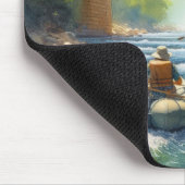 Tapis De Souris Rafting / Rivière Eau Blanche Mousepad (Coin)