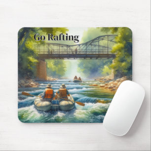 Tapis De Souris Rafting / Rivière Eau Blanche Mousepad
