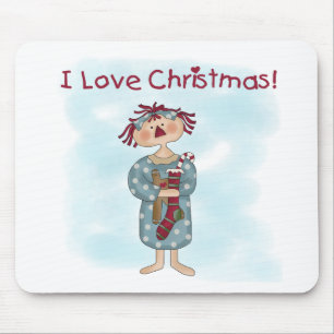 Tapis De Souris Ragdoll I Love Tshirts et cadeaux de Noël