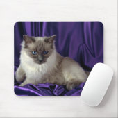 Tapis De Souris Ragdoll, point bleu (Avec souris)