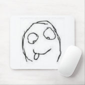 Tapis De Souris Rage de Herp Derp comique (Avec souris)