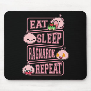 Tapis De Souris Ragnarok Poring Manger Dormir Répéter T-Shirt de M