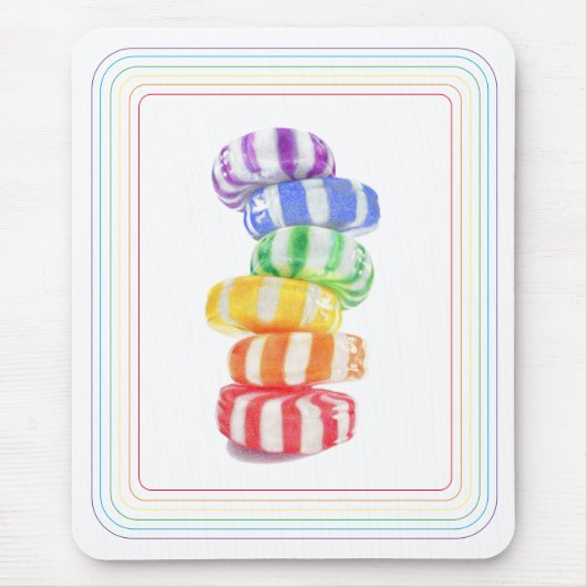 Tapis De Souris RAINBOW CANDY Mousepad (Devant)
