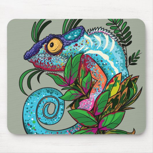 Tapis De Souris Rainbow Chameleon (Devant)