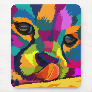 Tapis De Souris Rainbow Cheetah