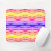Tapis de souris Rainbow Chevron (Avec souris)