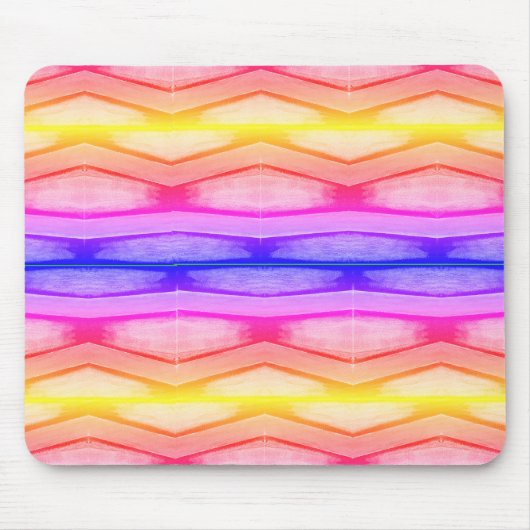 Tapis de souris Rainbow Chevron (Devant)