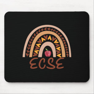 Tapis De Souris Rainbow ECSE Team Retour à l'école Appréciation Au