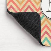 Tapis De Souris Rainbow Grunge Zigzag Chevrons (Coin)