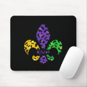 Tapis De Souris Rainbow Leopard Mardi Gras Fleur De Lis Us New Orl (Avec souris)