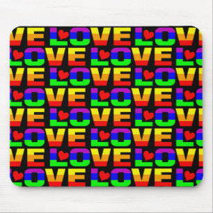Tapis De Souris Rainbow Love mousepad