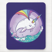 Tapis De Souris Rainbow Narwhal (Devant)