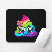 Tapis De Souris Rainbow Op Emoji Cute Unicorn O Flower Silly (Avec souris)