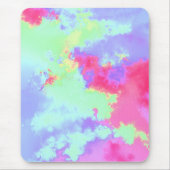 Tapis De Souris Rainbow Paint Splatt, effet vert rose (Devant)