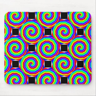 Tapis De Souris Rainbow Spiral par Kenneth Yoncich