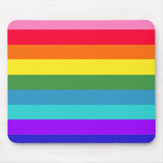 Tapis De Souris Rainbow Stripes (Devant)
