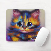 Tapis De Souris Rainbow Tortie Kitten (Avec souris)