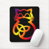 Tapis De Souris Rainbow Trinity Knot Celtic Cat Mousepad (Avec souris)