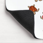 Tapis De Souris Rainbow Turtle Heart Mousepad (Coin)