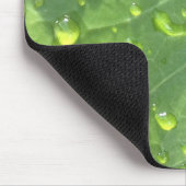 Tapis De Souris Raindrops sur une feuille (Coin)