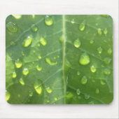 Tapis De Souris Raindrops sur une feuille (Devant)
