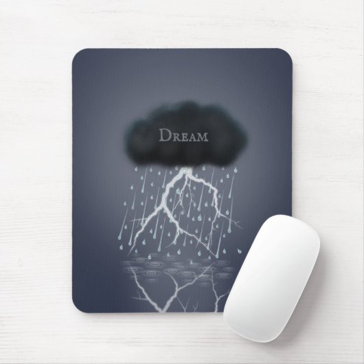 Tapis De Souris Rainstorm in Surreal Dream World Personnalisé (Avec souris)