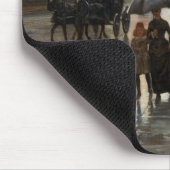 Tapis De Souris Rainy Day, Boston par Frederick Childe Hassam (Coin)