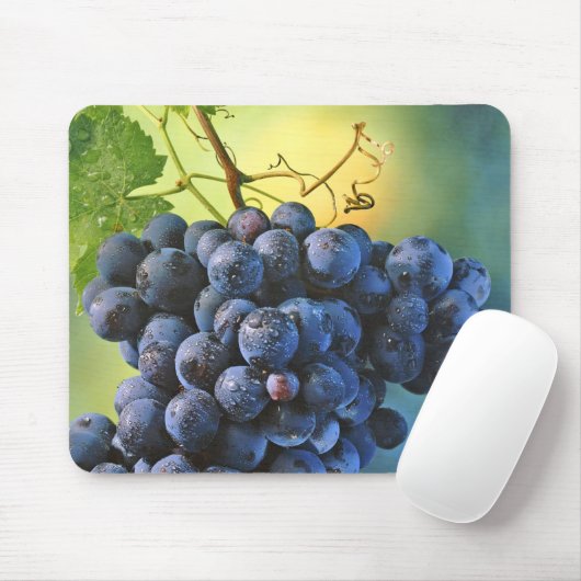 Tapis De Souris Raisins (Avec souris)