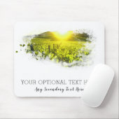 Tapis De Souris *~* Raisins de vignoble Coucher de soleil toscan I (Avec souris)