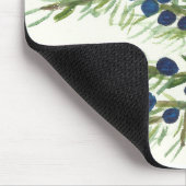 Tapis De Souris Rameau de genévrier avec baies bleues (Coin)